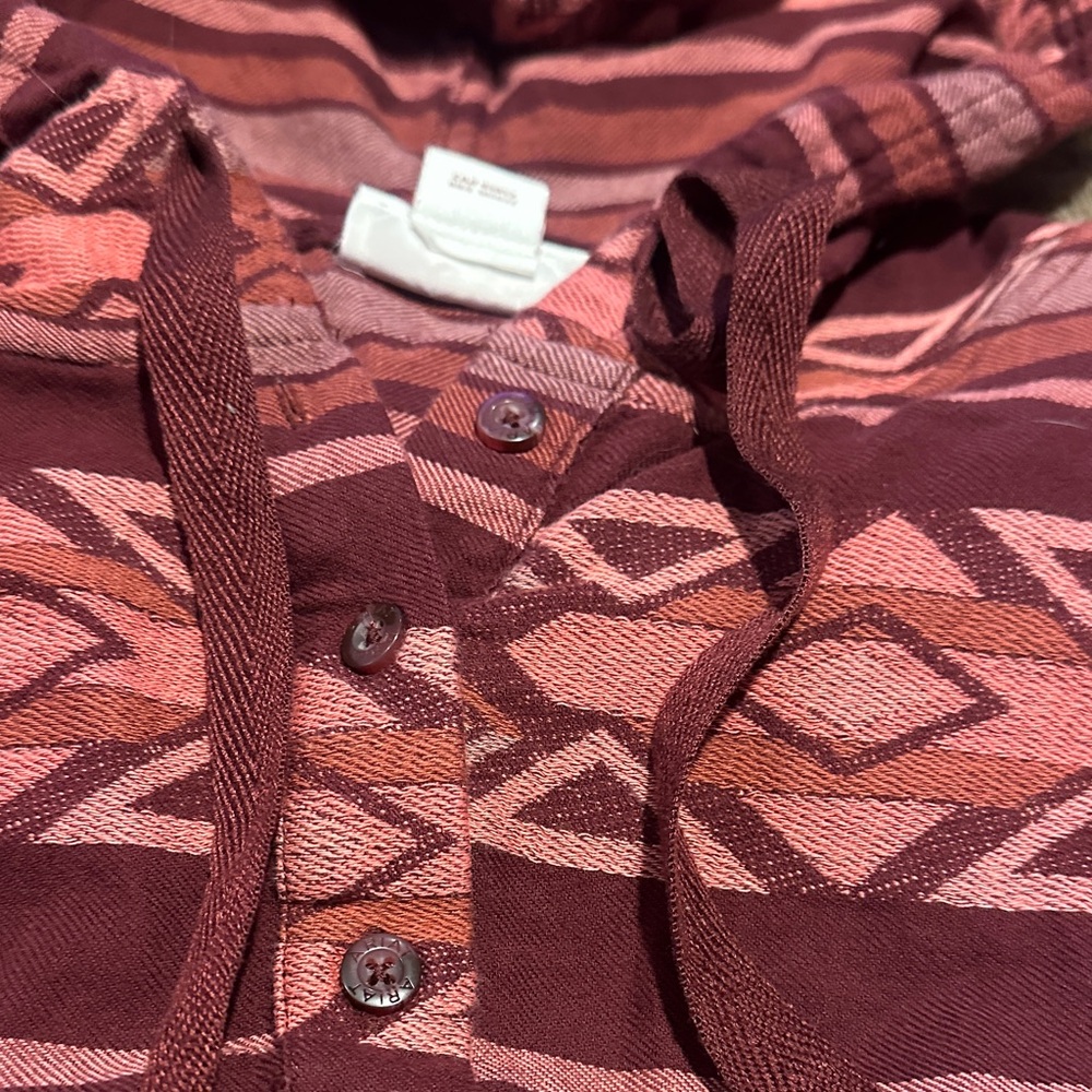 ARIAT-Striped Aztec Hooded Pullover - Picture 5 of 15